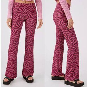 Urban Outfitters Lola Printed Low-Rise Flare Pant